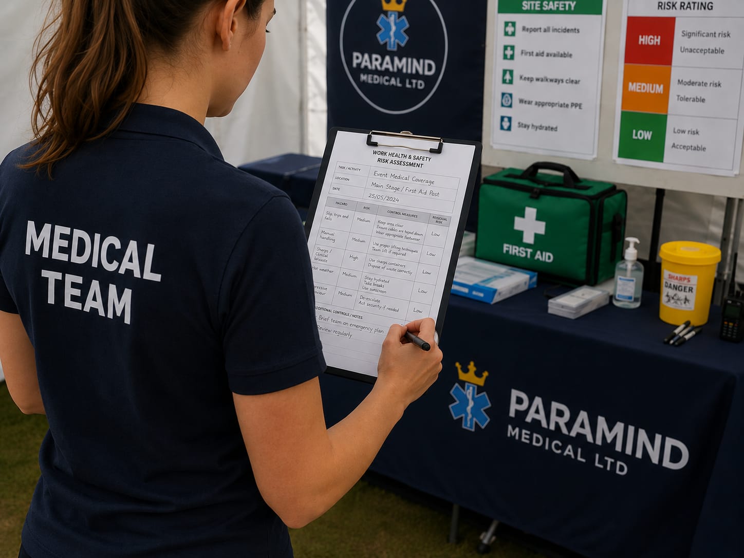 Paramind Medical Ltd team member and branded service delivery image
